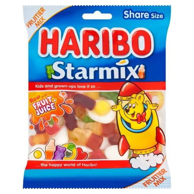HARIBO Starmix Fruit & Cola Flavour Jelly & Foam Sweets Sharing Bag