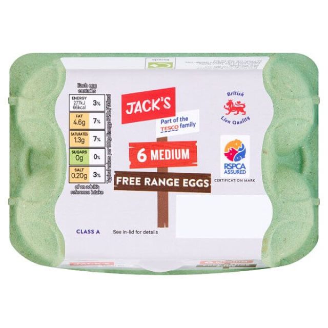 Jacks  Medium Free Range Eggs