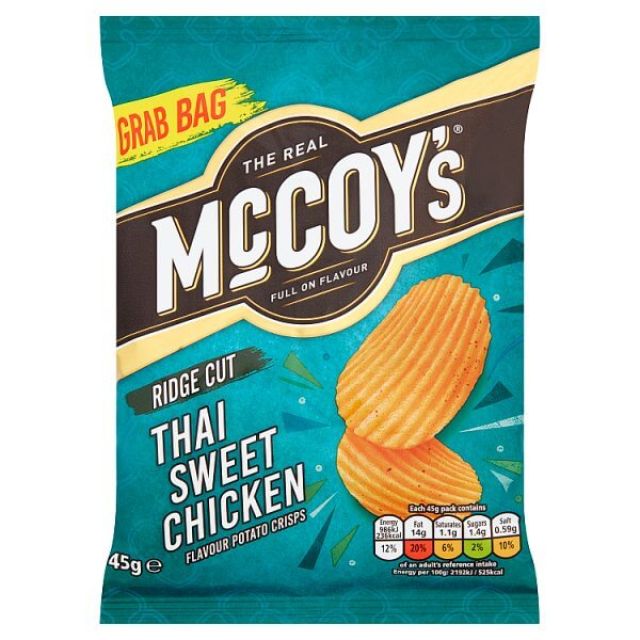McCoys Thai Sweet Chicken Grab Bag Crisps