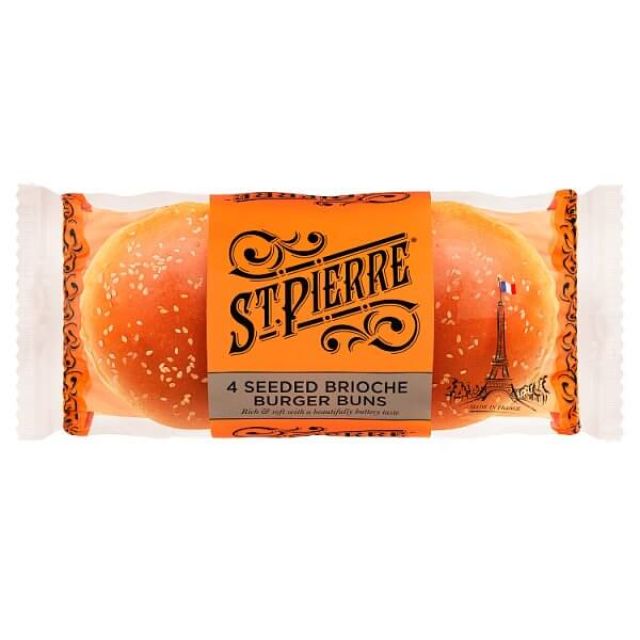 St Pierre Brioche Burger Buns